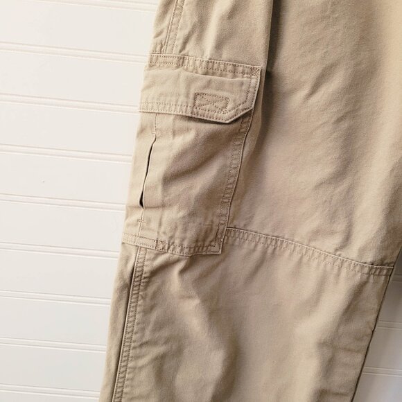 5.11 Tactical Pants Mens Tag Size 34/32 Beige Cargo Cotton Canvas Pockets 74251 - Picture 2 of 14